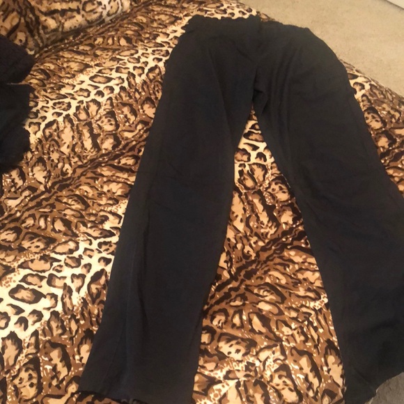 Black Lululemon Pants Fleece Lined 